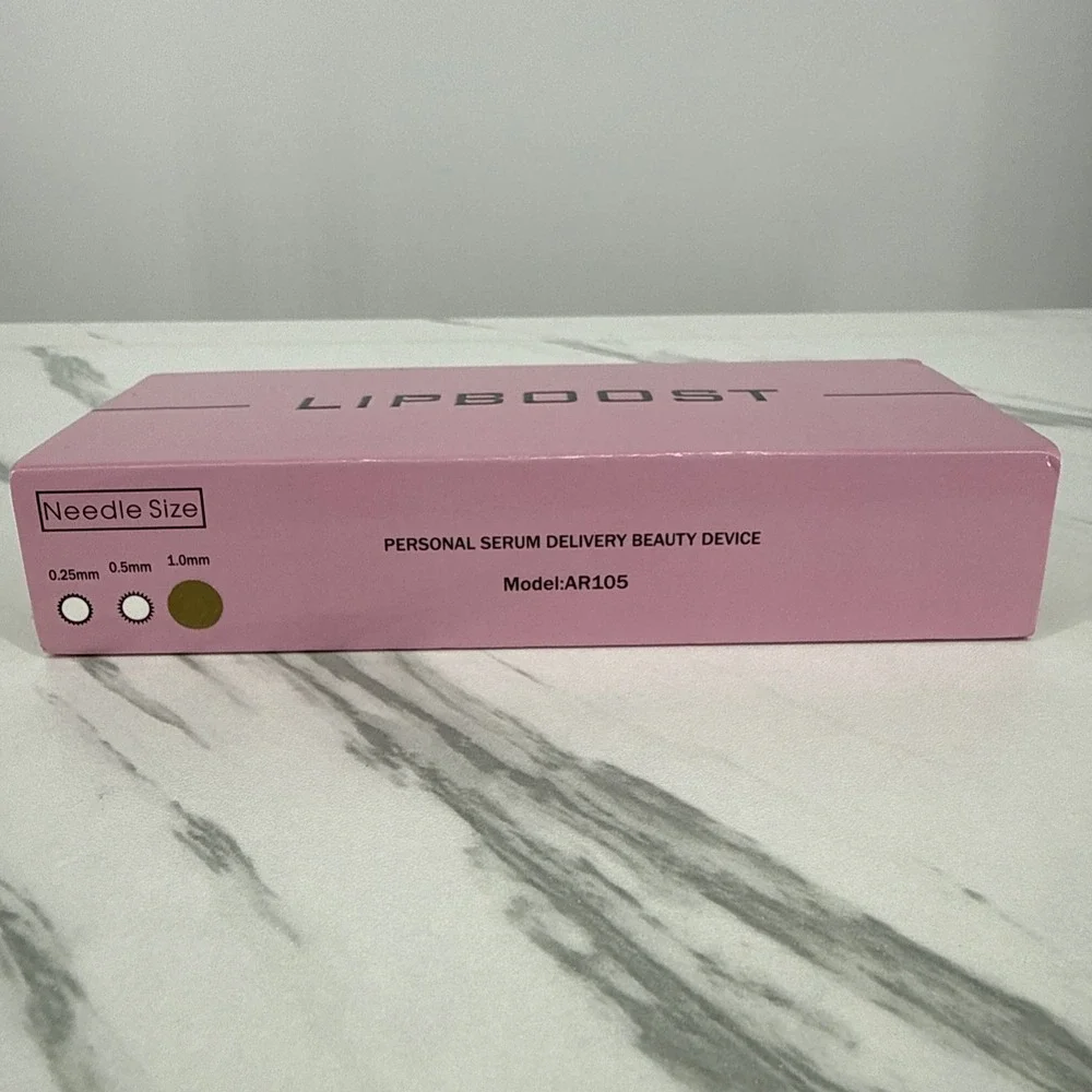 Lipboost Derma Roller Liquid Reservoir Serum Applicator Lips Skin Hair Wrinkles